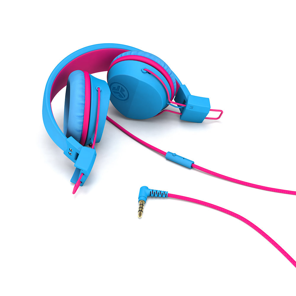 JBuddies Studio On-Ear Kids Headphones Blue / Pink