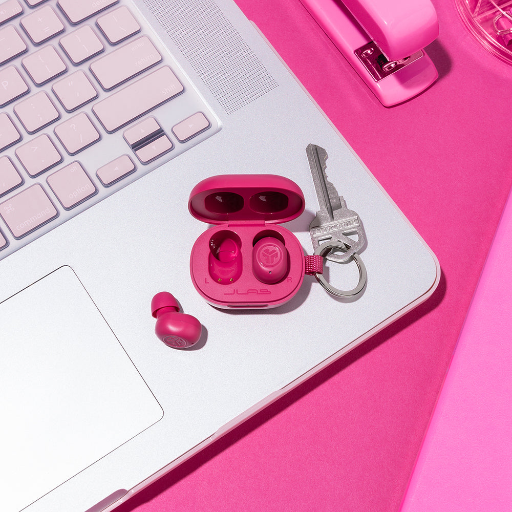 JLab JBuds Mini Earbuds Magenta Pink 