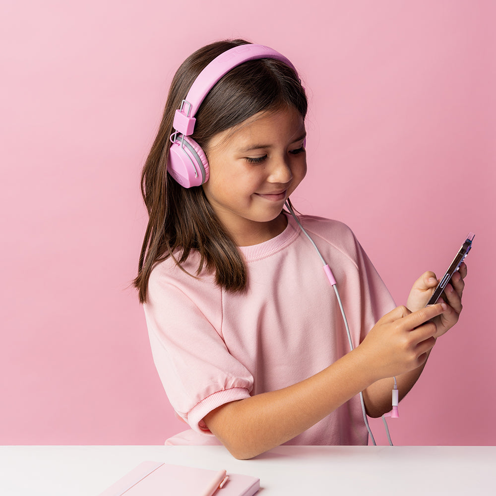 JBuddies Studio On-Ear Kids Headphones Pink 